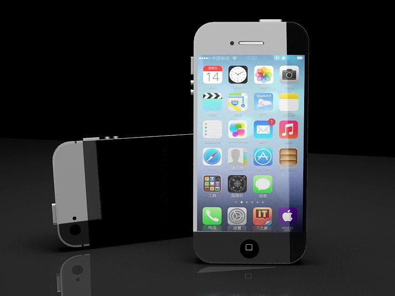iPhone 5 Render 3d rendering