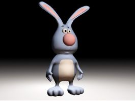 Rabbit Cartoon Character 3d model preview