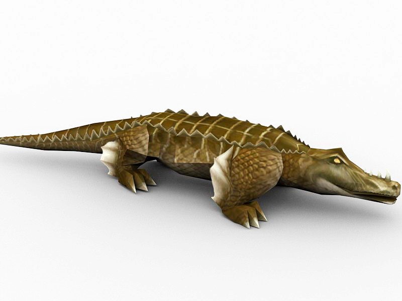 Crocodile Monster 3d rendering