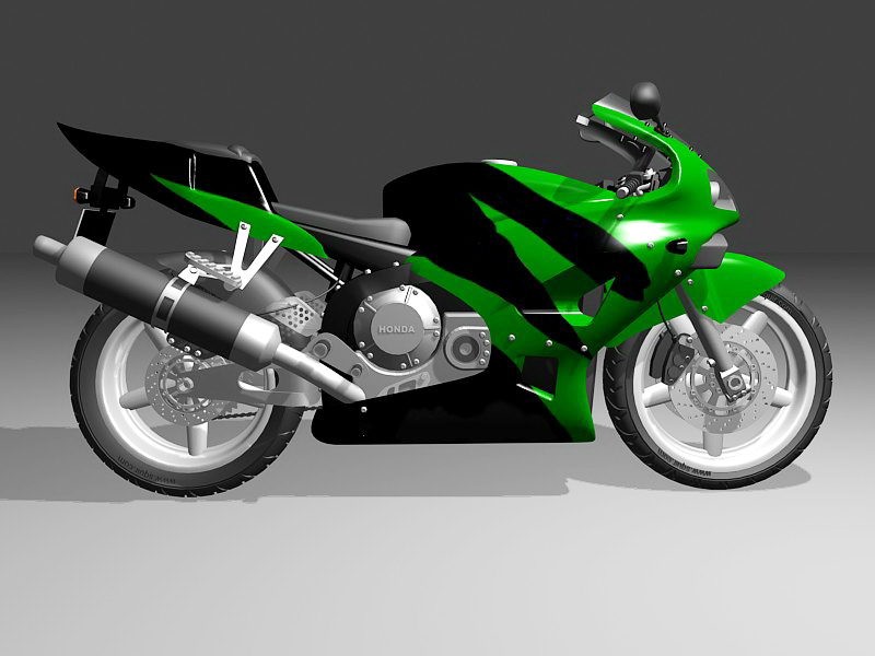 Honda CBR Sport Bike 3d rendering