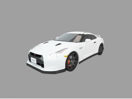 Nissan GT-R Sports Car 3d model preview