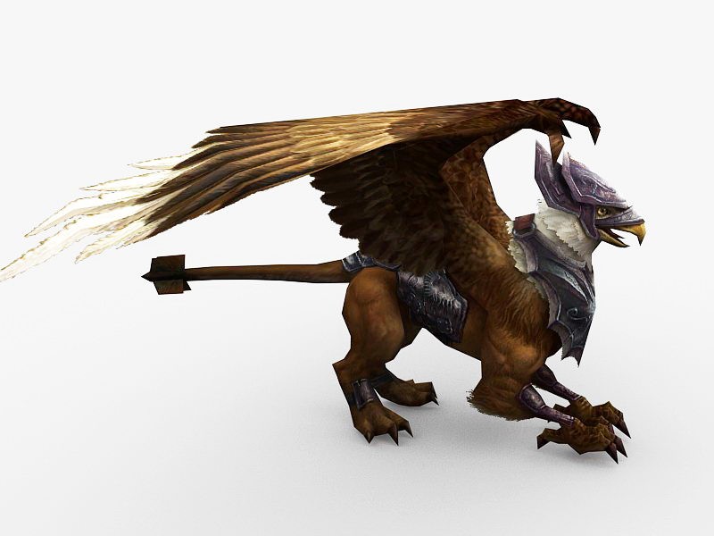 Griffin Creature 3d rendering