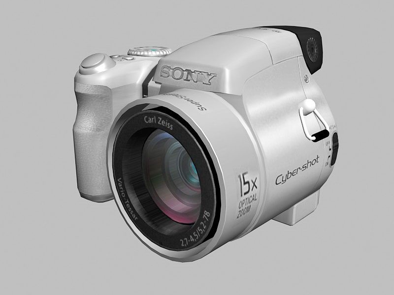 Sony Cyber-shot DSC-H9 Digital Camera 3d rendering