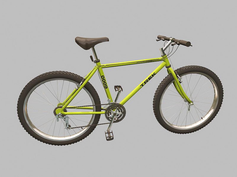 Trek Mountain Bike 3d rendering