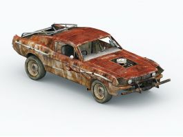 Old Rusted Car 3d preview