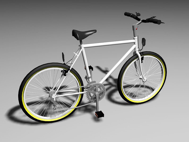 Mountain Bike 3d rendering