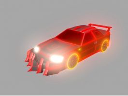 Ghost Rider Car 3d model preview