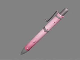 Pink BallPoint Pen 3d preview