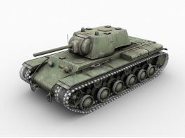 Soviet Union KV-1 Heavy Tank 3d model preview