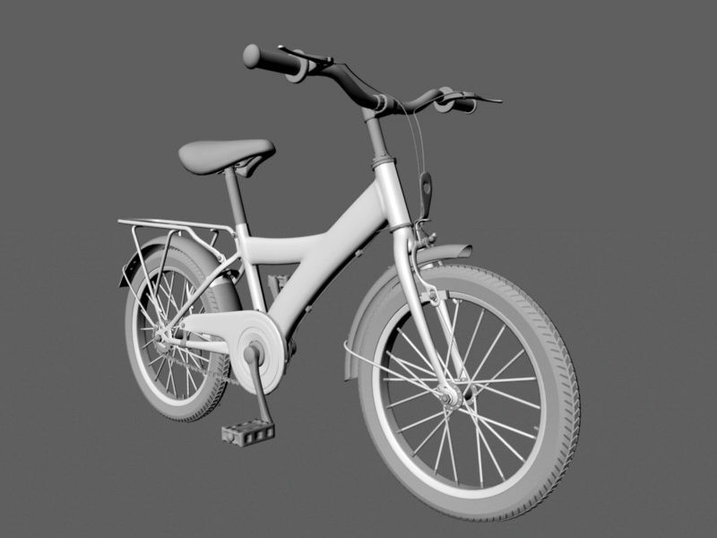 City Bike 3d rendering