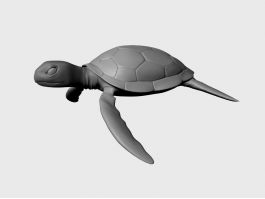 Giant Sea Turtle 3d model preview