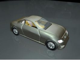Old Coupe Car 3d model preview