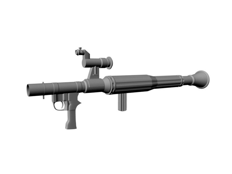 RPG-7 Launcher 3d rendering