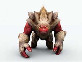 Giant Ape Monster 3d model preview