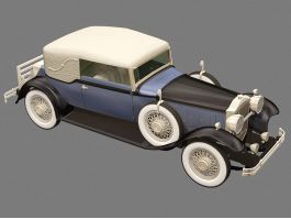 Old Packard Car 3d model preview