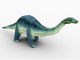 Animated Brontosaurus 3d preview