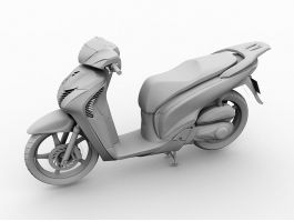Motor Scooter 3d model preview
