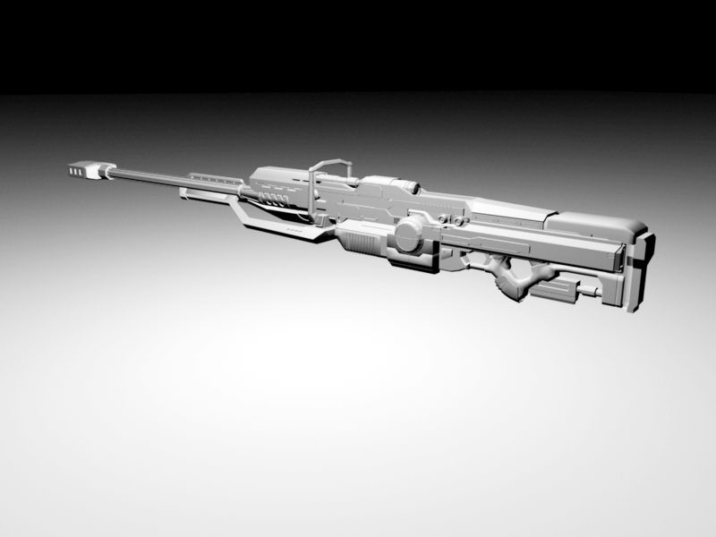 Heavy Sniper Rifle 3d rendering