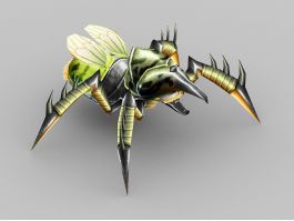 Anime Green Beetle 3d preview