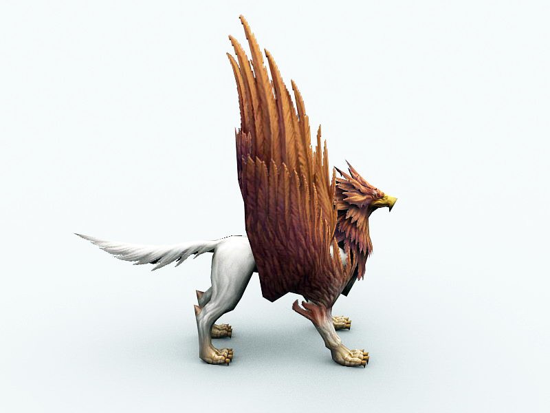 Griffin Creature 3d rendering