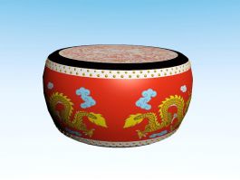 Chinese Drum 3d preview