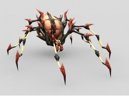 Anime Spider Monster 3d model preview