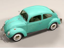 Vintage VW Beetle 3d preview