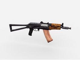 AKS-74U Automatic Carbine 3d model preview