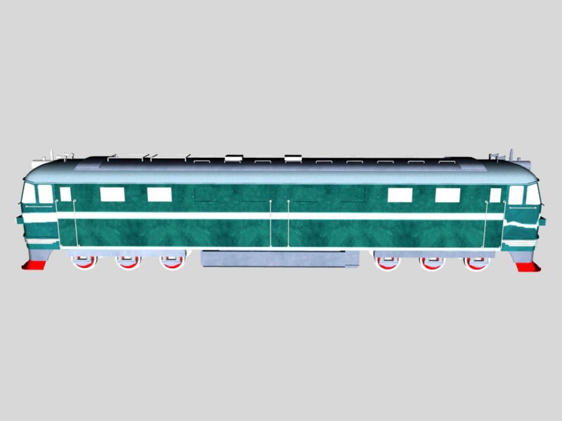 DF Diesel-Electric Locomotive 3d rendering