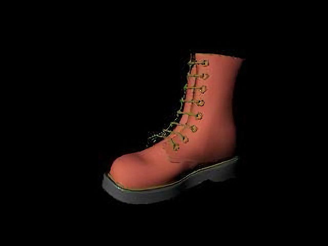 Brown Boot 3d rendering
