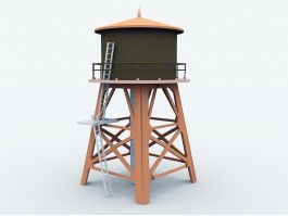 Old Water Tower 3d model preview