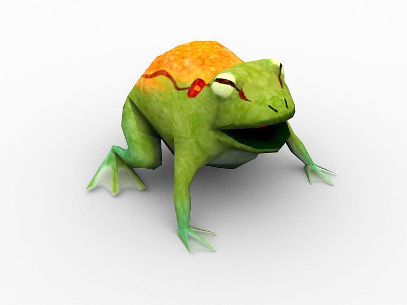 Frog Monster 3d rendering