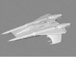 Starfighter Concept 3D Model