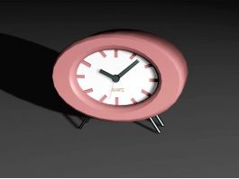 Red Alarm Clock 3d preview