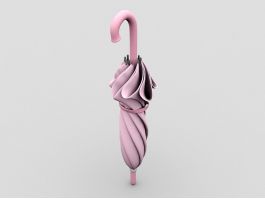 Pink Umbrella 3d model preview