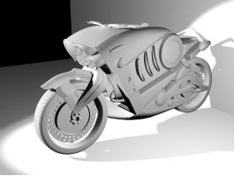 Cool Futuristic Motorcycle 3d preview