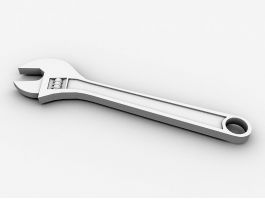 Adjustable Wrench 3d model preview