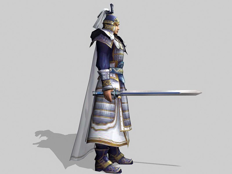 Ancient Chinese Warlord 3d rendering