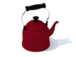 Red Kettle 3d model preview