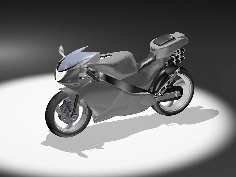 Modern Motorcycle 3d rendering