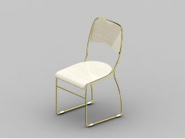 Elegant Dining Chair 3d model preview