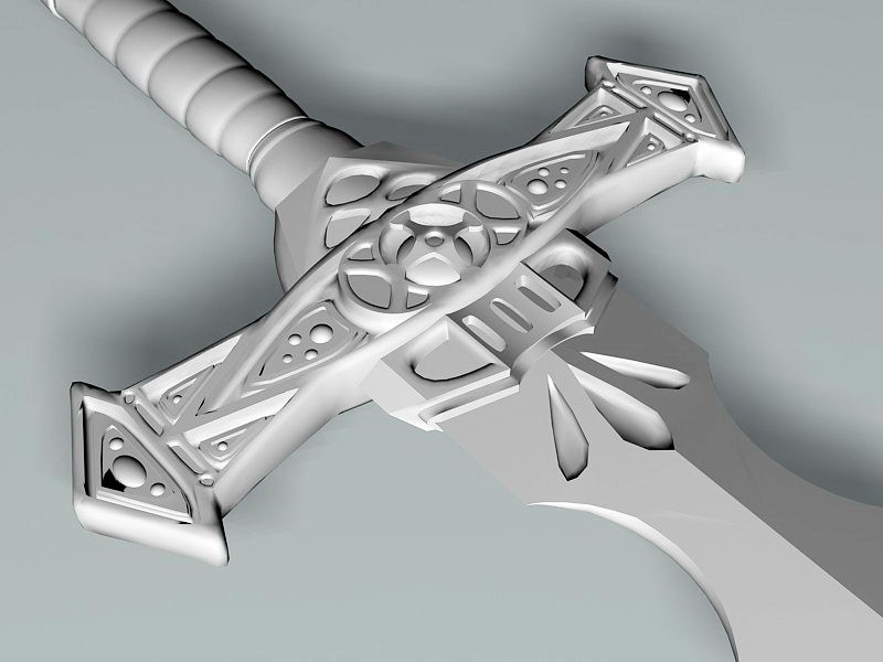 Dark Knight Sword 3d rendering
