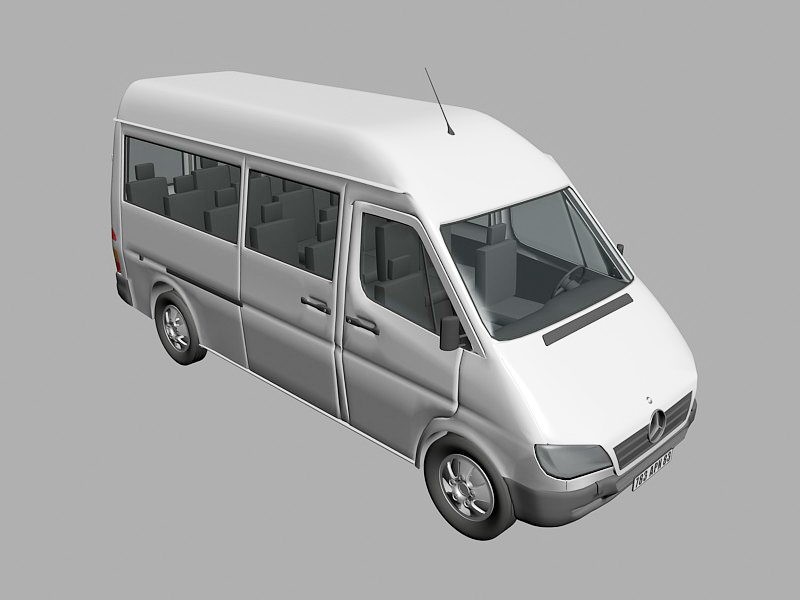 MercedesBenz Sprinter 3d model 3ds Max,Lightwave 3D files