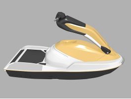 Water Scooter Boat 3d preview