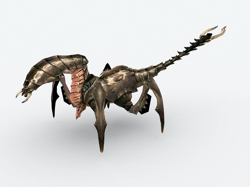 Scorpion Monster Creature 3d rendering