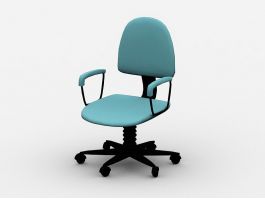 Fabric Desk Chair 3d preview