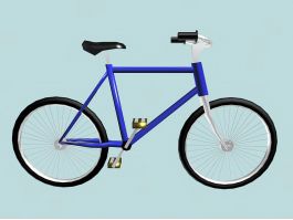 Single Speed Bicycle 3d model preview