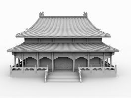 Chinese Royal Palace 3d model preview