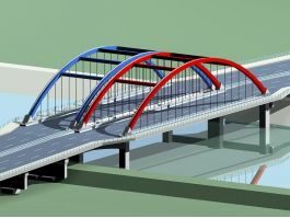 Bridge Over Water 3d model preview