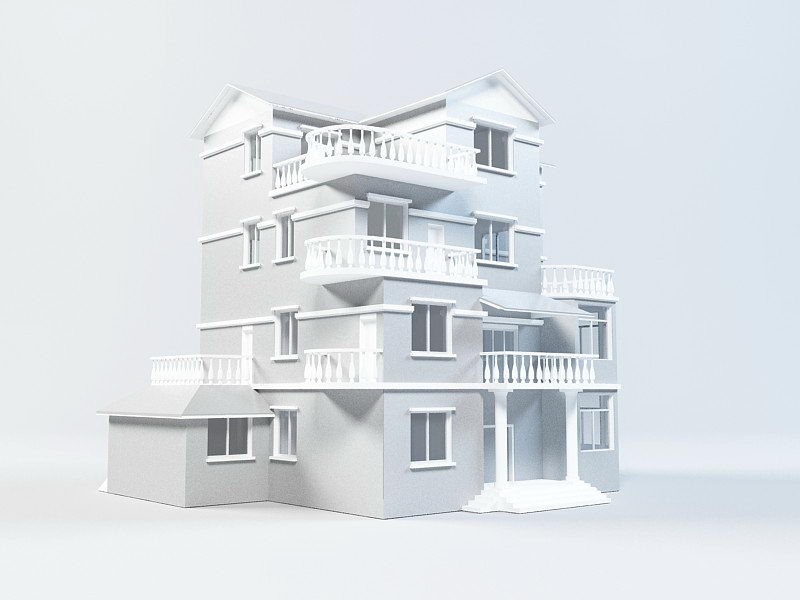 Modern House 3d rendering
